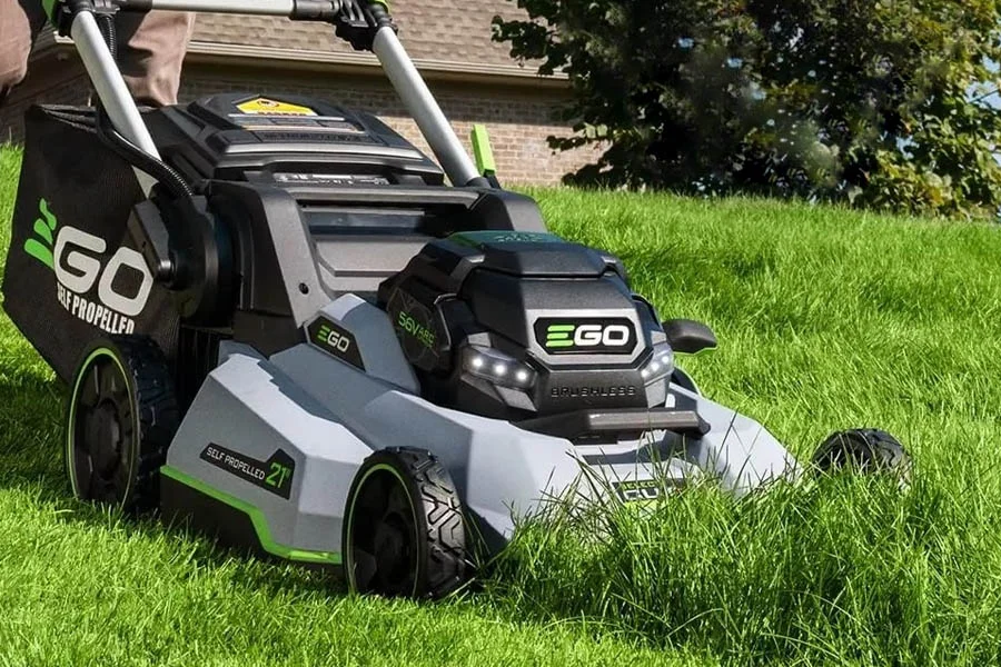 lithium ion battery powered lawn mowers